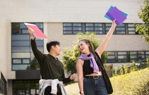 celebrating students